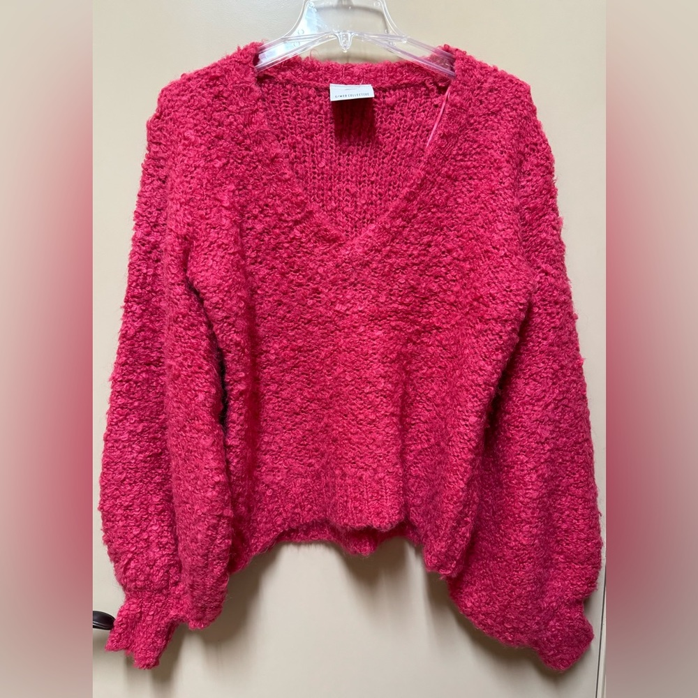 C/Meo Collective Sweater Hot Pink Size S